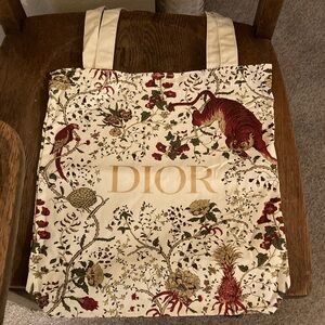 DIOR Beaute Lunar New Year Tote Limited Edition Tiger/Floral Print NWOT